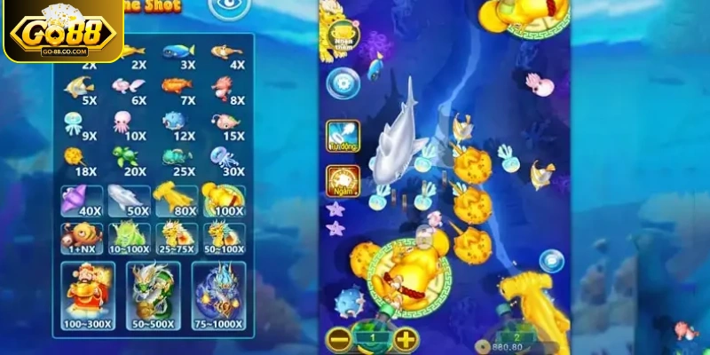 Bắn cá Oneshot mang đến kho vũ khí hiện đại, tối tân