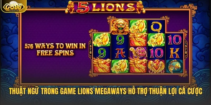 Thuật ngữ trong game Lions Megaways hỗ trợ thuận lợi cá cược