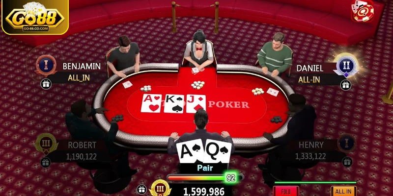 Quy định trong 4 vòng cược Poker tại cổng game GO88