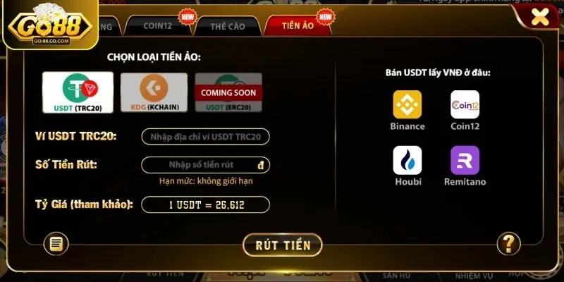 Thời gian rút tiền hoàn thành theo từng hình thức